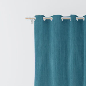 5 Feet Window Curtains Polyester Room Darkening Set Of 2 (Aqua)