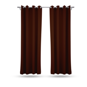 9 feet Long Door Curtains Polyester Room Darkening Set Of 2 (Coffee) 31a