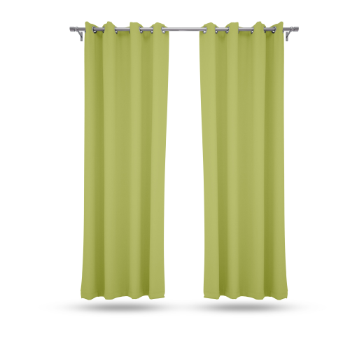 5 Feet Window Curtains Polyester Room Darkening Set Of 2 (Grey)
