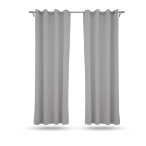 9 feet Long Door Curtains Polyester Room Darkening Set Of 2 (Grey) 36