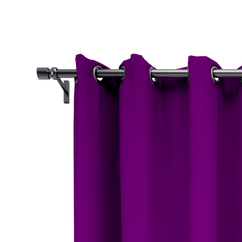 9 feet Long Door Curtains Polyester Room Darkening Set Of 2 (Purple) 44