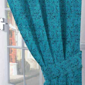 1 Piece Soft Luxury Suede Velvet Eyelet Door Curtain Size (Aqua)