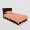 Pure-Cotton-Single-Flat-Bed-Sheet-With-1-Pillow-Cover-Beige-4