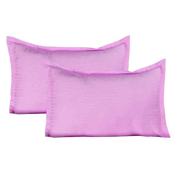 RdTrend Cotton Luxurious 2 Piece Sateen Pillow Cover Set -18 inch x 28 inch(Pink) R-6