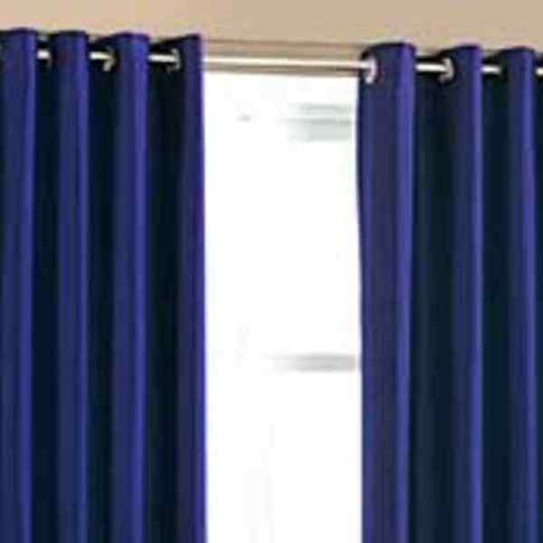 RdTrend Polyester Blend Solid Grommet Eyelet Curtain, 4 X 5 Feet, Blue (Pack of 2) P-104