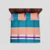 Glace Cotton Double Flat Bedsheet With 2 Pillow Covers (Multi Color) 16