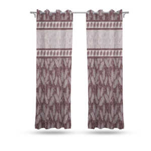 9 feet Long Door Curtains Polyester Room Darkening Set Of 2 (Brown) 25