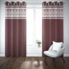 9 feet Long Door Curtains Polyester Room Darkening Set Of 2 (Coffee)