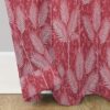 9 feet Long Door Curtains Polyester Room Darkening Set Of 2 (Red)15c