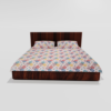 Glace Cotton Double Flat Bedsheet With 2 Pillow Covers (Candy) 105