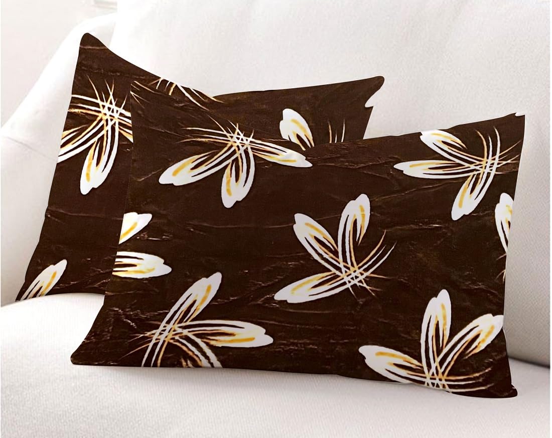 Winter Warm King Size Flat Double Bedsheet With 2 Pillow Cover (Coffee)