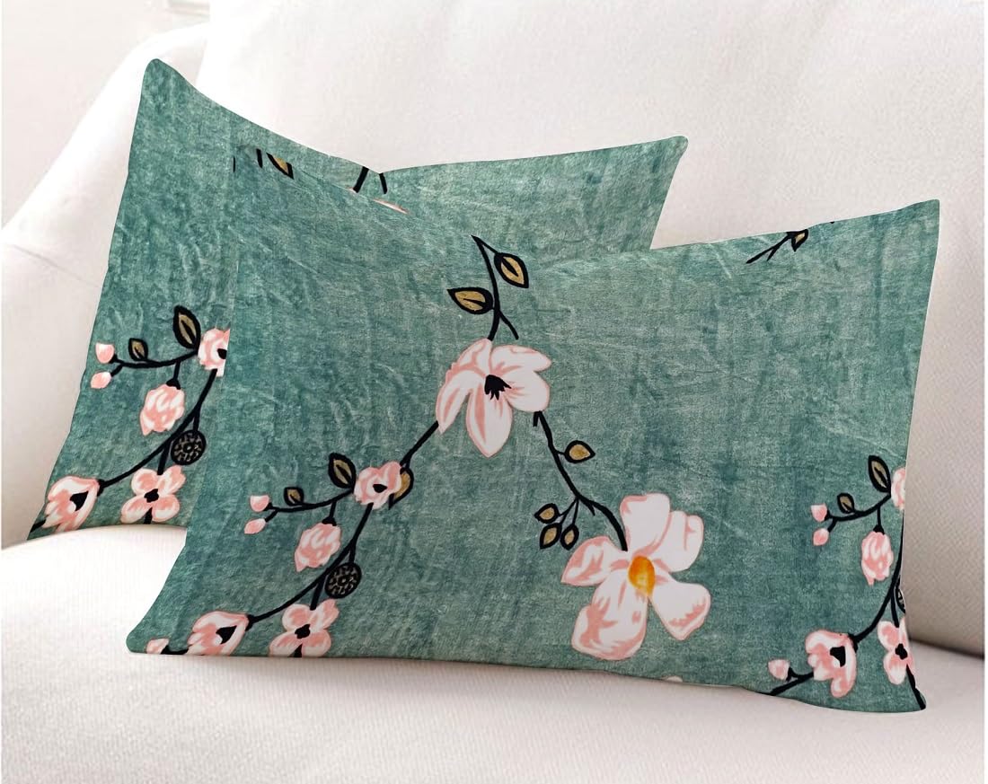 Winter Warm King Size Flat Double Bedsheet With 2 Pillow Cover (Green)