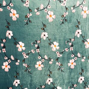 Winter Warm King Size Flat Double Bedsheet With 2 Pillow Cover (Green)