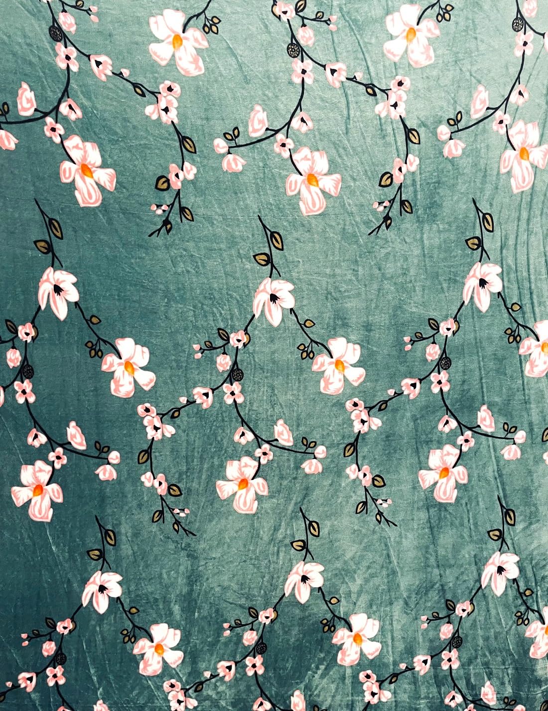 Winter Warm King Size Flat Double Bedsheet With 2 Pillow Cover (Green)