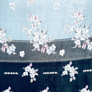 Winter Warm King Size Flat Double Bedsheet With 2 Pillow Cover (Aqua)