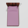Glace Cotton Single Elastic Fitted Bedsheets With 1 Pillow Cover (Pink)
