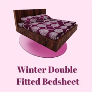 Winter Double Fitted Bedsheet