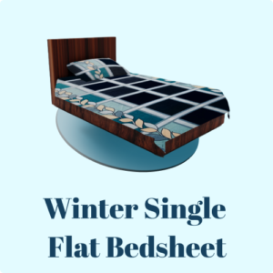 Winter Single Flat Bedsheet