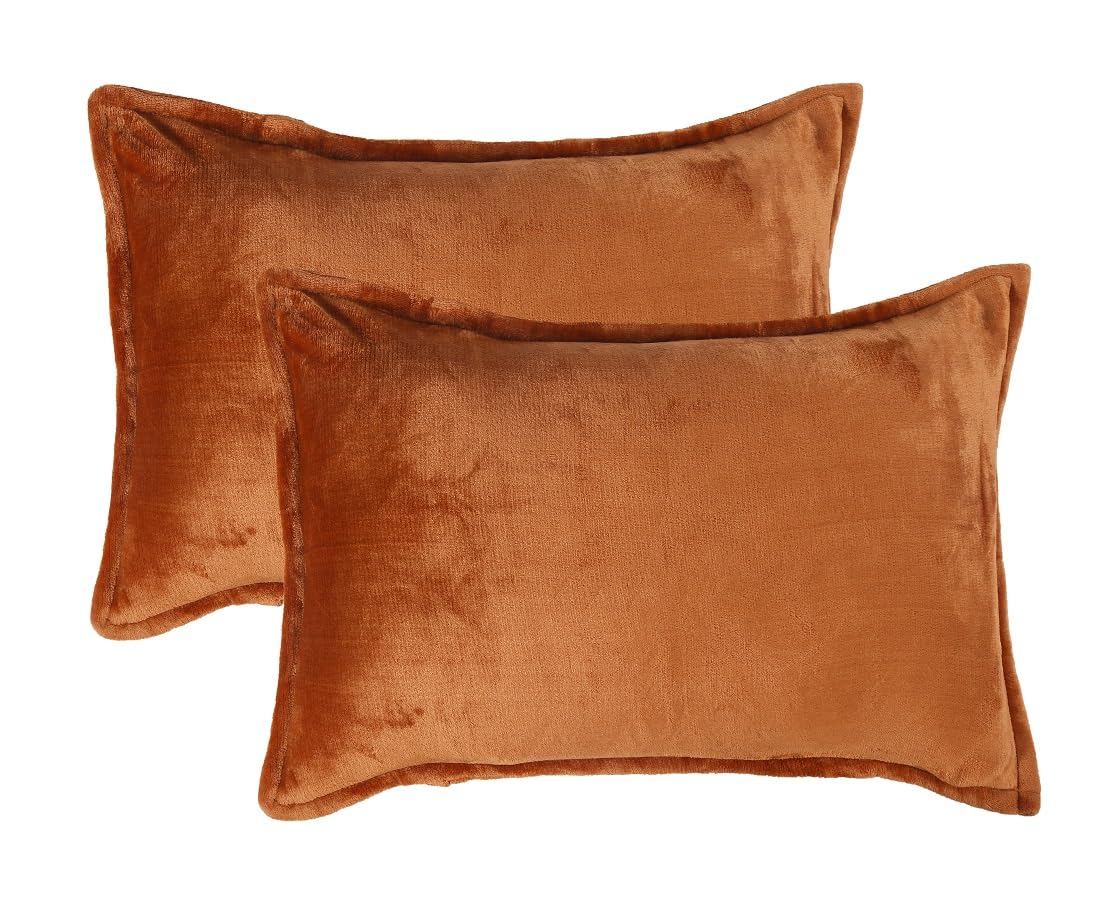 Winter Warm King Size Flat Double Bedsheet With 2 Pillow Cover (Mustard)