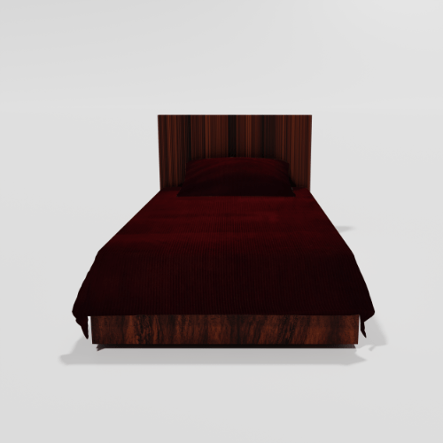 Winter Soft Warm Single Flat Bedsheet With 1 Pillow Cover (Maroon)