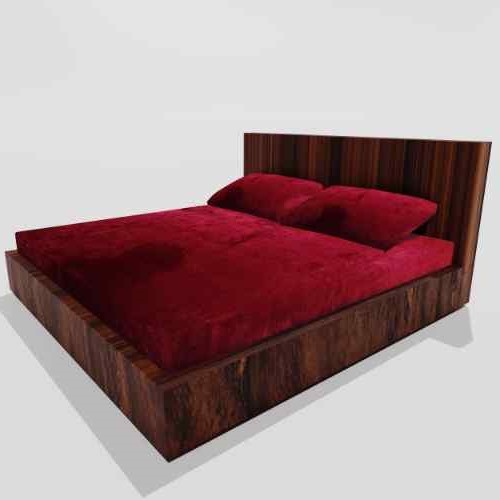 Winter Warm King Size Fitted Double Bedsheet With 2 Pillow Covers (Maroon)