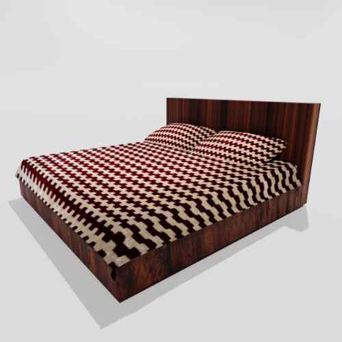 Winter Warm King Size Flat Double Bedsheet With 2 Pillow Cover (Brown)