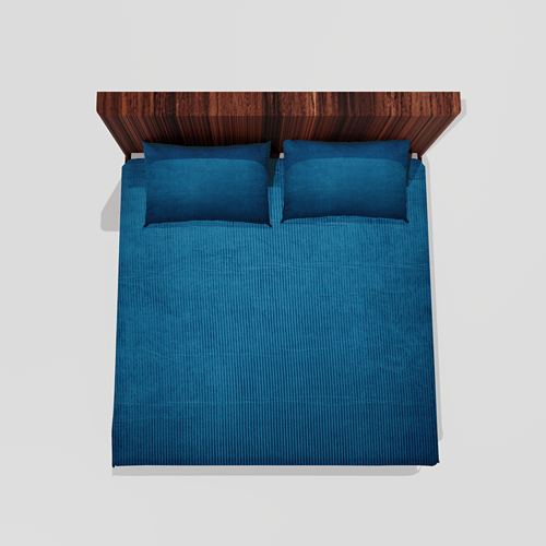 Winter Warm King Size Flat Double Bedsheet With 2 Pillow Cover (Firoji)