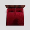 Winter Warm King Size Flat Double Bedsheet With 2 Pillow Cover (Maroon)