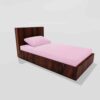 Winter Warm Soft Fitted Single Bedsheet With 1 Pillow Cover (Pink)