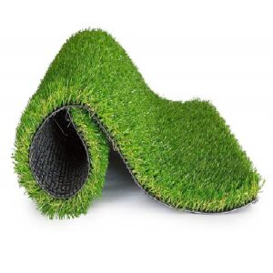 Home Artificial Grass Doormat (Green, Polyester & Polyester Blend) 2 By 2 Feet