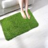 Home Artificial Grass Doormat (Green, Polyester & Polyester Blend) 2 By 2 Feet