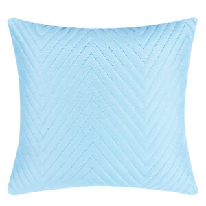 RD TREND UltraSonic Microfiber Cushion Covers,16 x 16 inches, Set of 5, 250 TC, Back Zipper (Sky Blue)