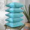 Cushion Cover Set of 5, Decorative Sofa Living Room Home Square Cushion Covers 16 Inch x 16 Inch, Aesthetic Corduroy Striped Double Sided
