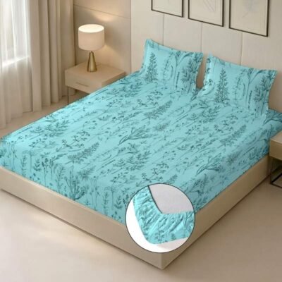 Bedsheet for Polished Aqua King Fitted