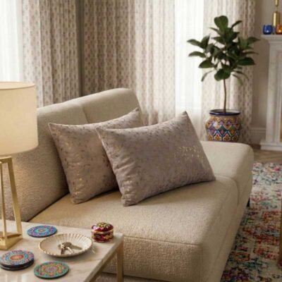 Rectangular Cushion Cover 12x18 Inches | Perfect for Home Décor Brown, Velvet Cushion Covers Set of 2 | Throw Pillow Covers for Sofa, Bed & Living Room