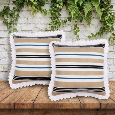 Cushion Covers Set of 2 Beige