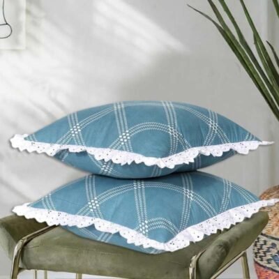 Cushion Covers Set of 2 Blue