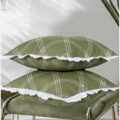 Cushion Covers Set of 2 Green