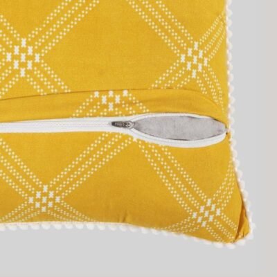 Cushion Covers Yellow Check