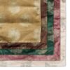 Golden Feather Design Cushion Cover 16 inch x 16 inch Multicolor 1