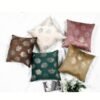 Golden Feather Design Cushion Cover 16 inch x 16 inch Multicolor 2