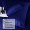 Microfiber Satin Weave Fitted Bedsheet Blue 2