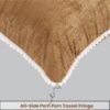 Premium Velvet Cushion (Beige Gold)