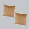 Premium Velvet Cushion Covers Set of 2 (Beige Gold)