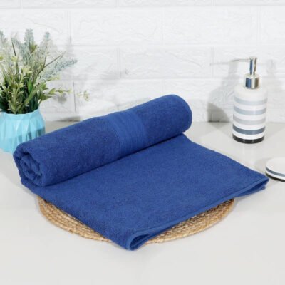 Towels for Bath Large Size Bath Towel - Soft & Absorbent | 650 GSM100% Cotton Towels for Bath | | 1 Piece Bath Towel for Men/Women | Urban Comfort | 72 cms x 150 cms - Royal Blue