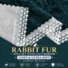 RD TREND® Premium Faux Rabbit Fur Sofa Cover Mat | Plush Anti-Slip Sofa Protector with Lace Border | Soft, Washable & Durable | Steel